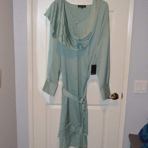 Scarf Neck Dress with Long Sleeves (Size 24) - Picture 1 of 6